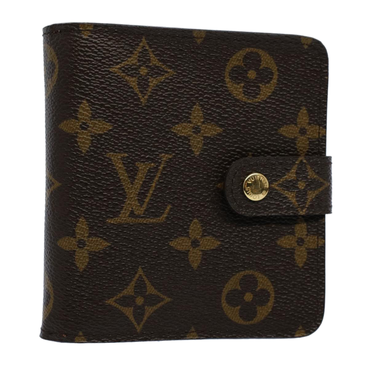 LOUIS VUITTON Monogram Compact Zip Wallet M61667 LV 55620A