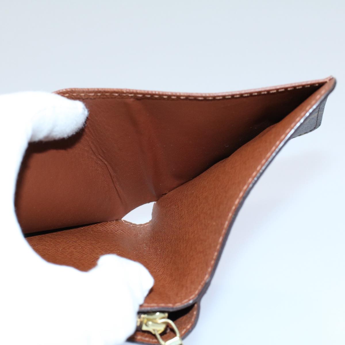 LOUIS VUITTON Monogram Compact Zip Wallet M61667 LV 55620A