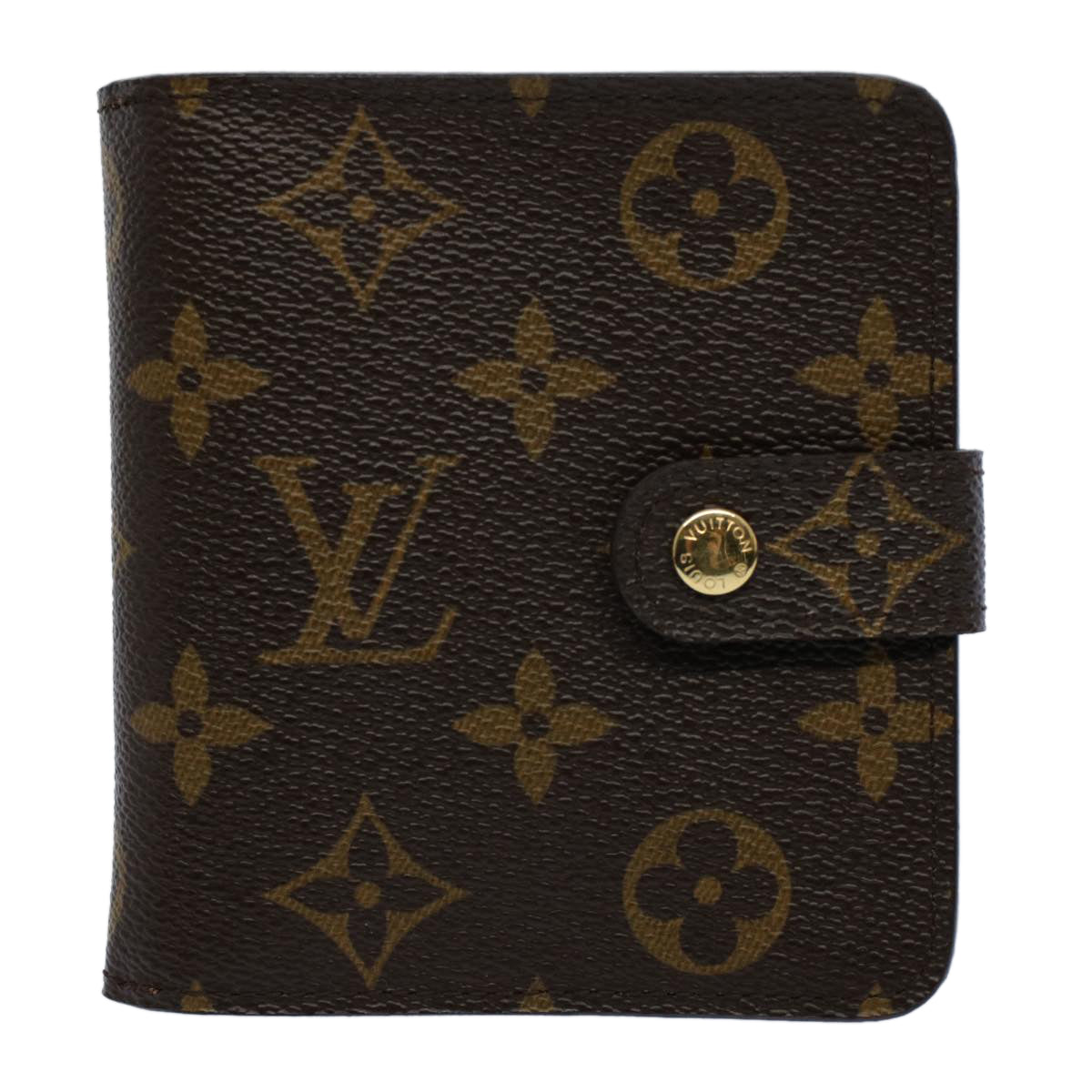 LOUIS VUITTON Monogram Compact Zip Wallet M61667 LV 55620A
