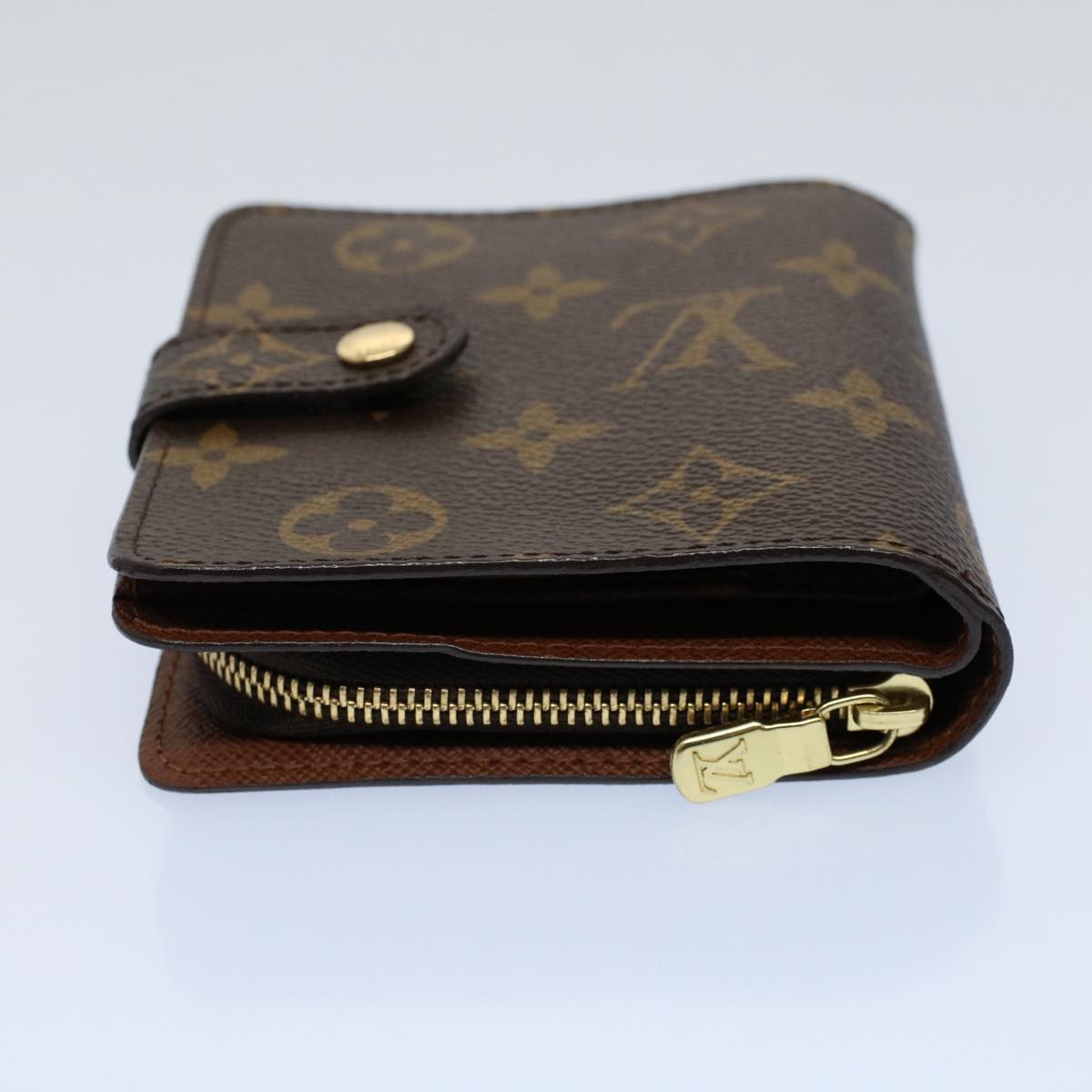 LOUIS VUITTON Monogram Compact Zip Wallet M61667 LV 55620A