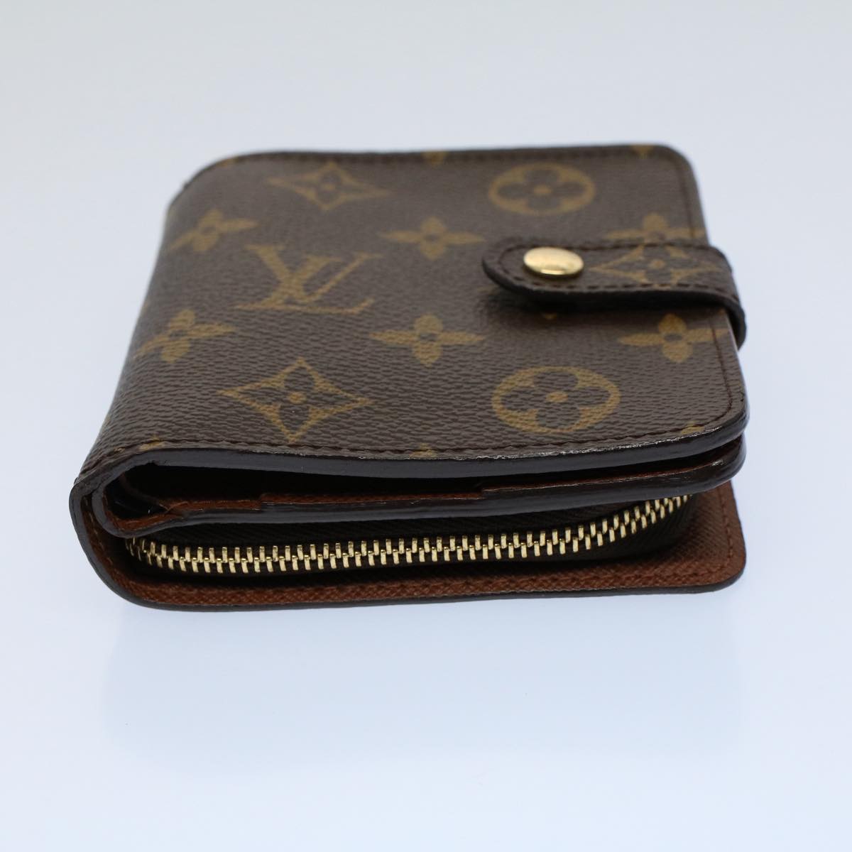 LOUIS VUITTON Monogram Compact Zip Wallet M61667 LV 55620A