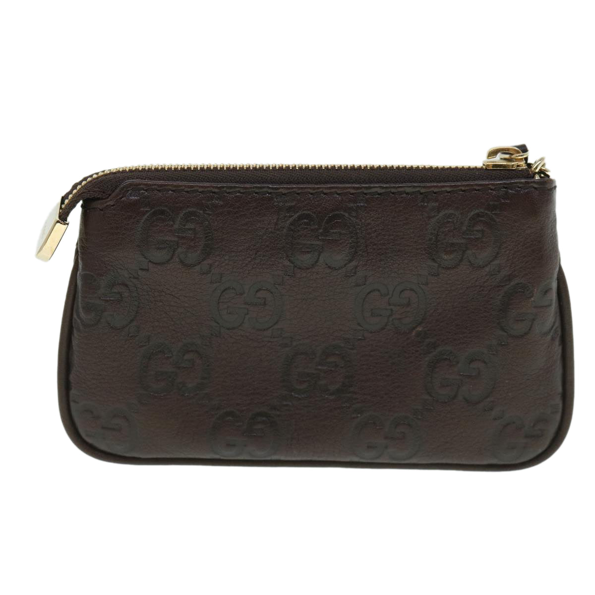 Luxury Gucci Guccissima GG Coin Purse Leather Brown 233183  55625