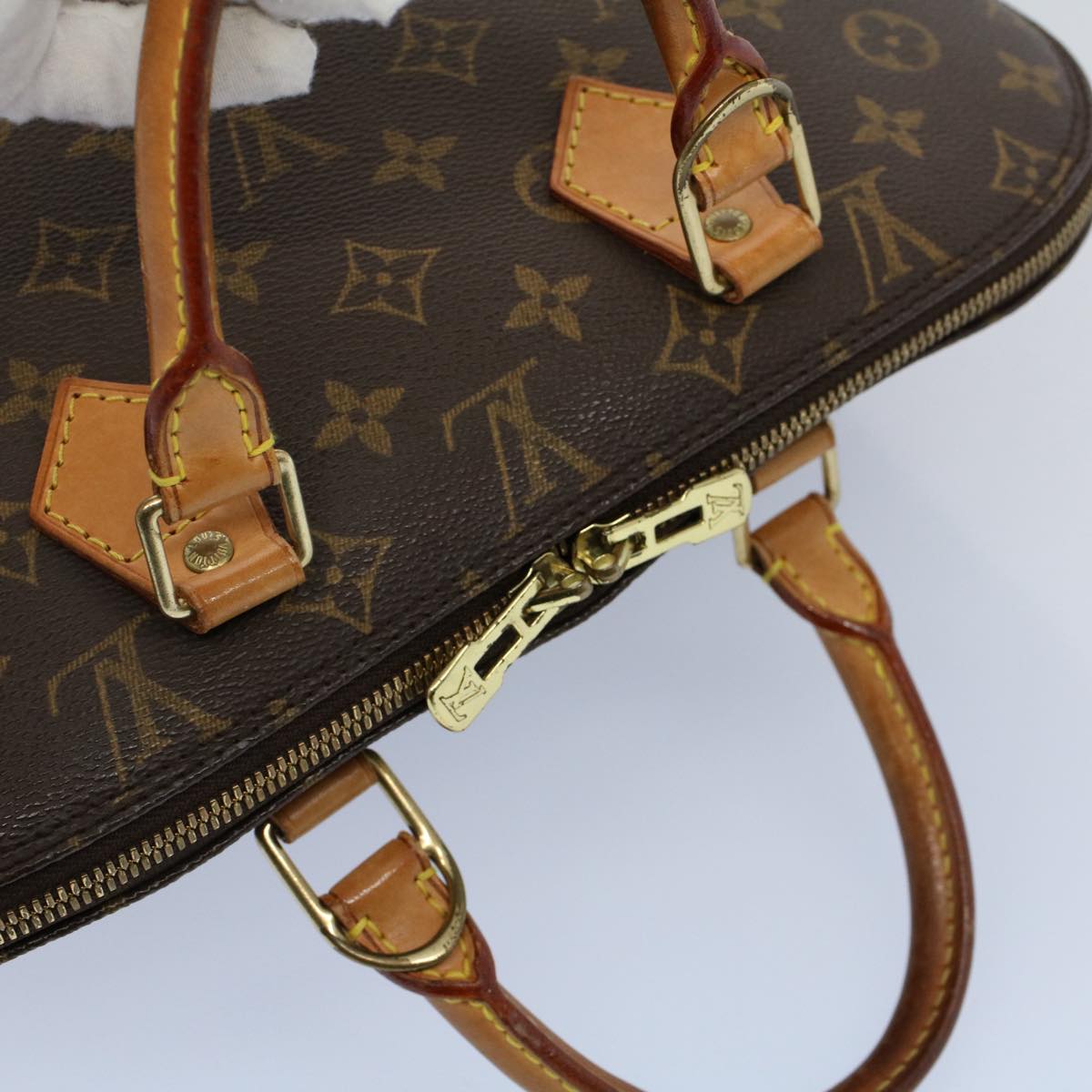 LOUIS VUITTON Monogram Alma Hand Bag M51130 LV 55637