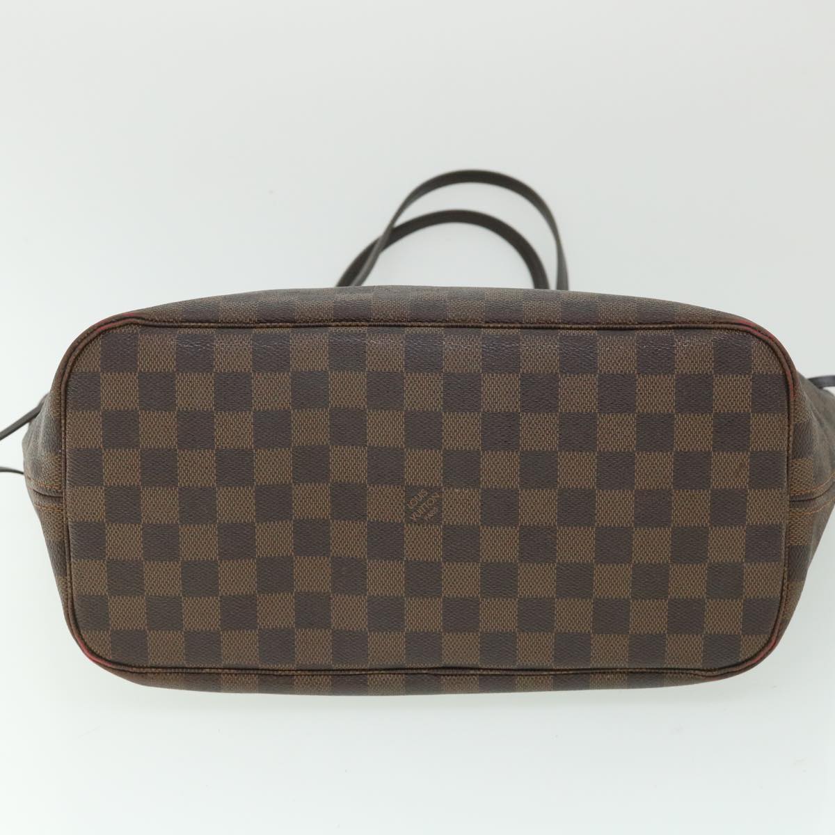LOUIS VUITTON Damier Ebene Neverfull MM Tote Bag N51105 LV 55640