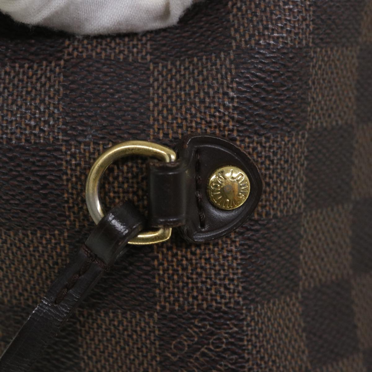 LOUIS VUITTON Damier Ebene Neverfull MM Tote Bag N51105 LV 55640