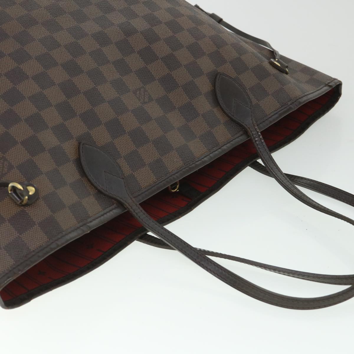 LOUIS VUITTON Damier Ebene Neverfull MM Tote Bag N51105 LV 55640