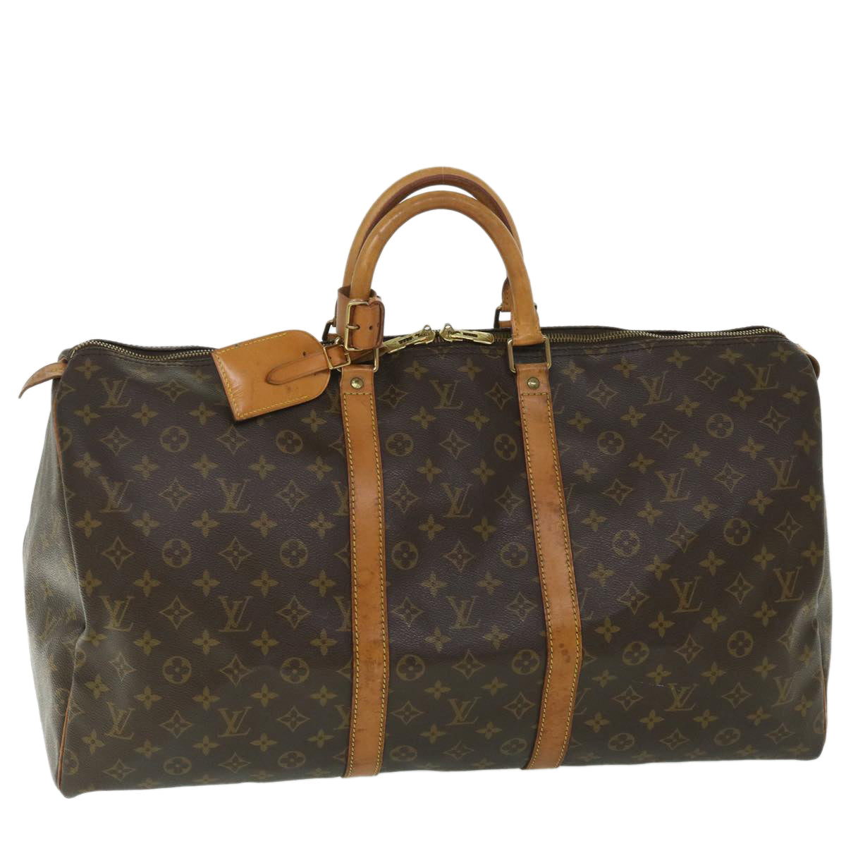 LOUIS VUITTON Monogram Keepall 55 Boston Bag M41424 LV 55641