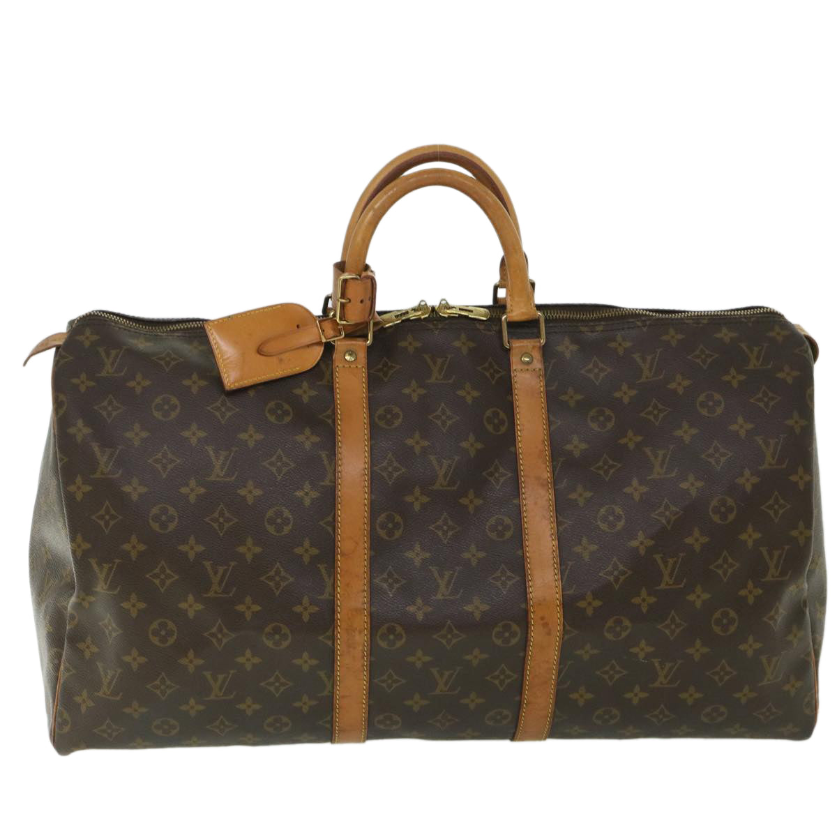LOUIS VUITTON Monogram Keepall 55 Boston Bag M41424 LV 55641