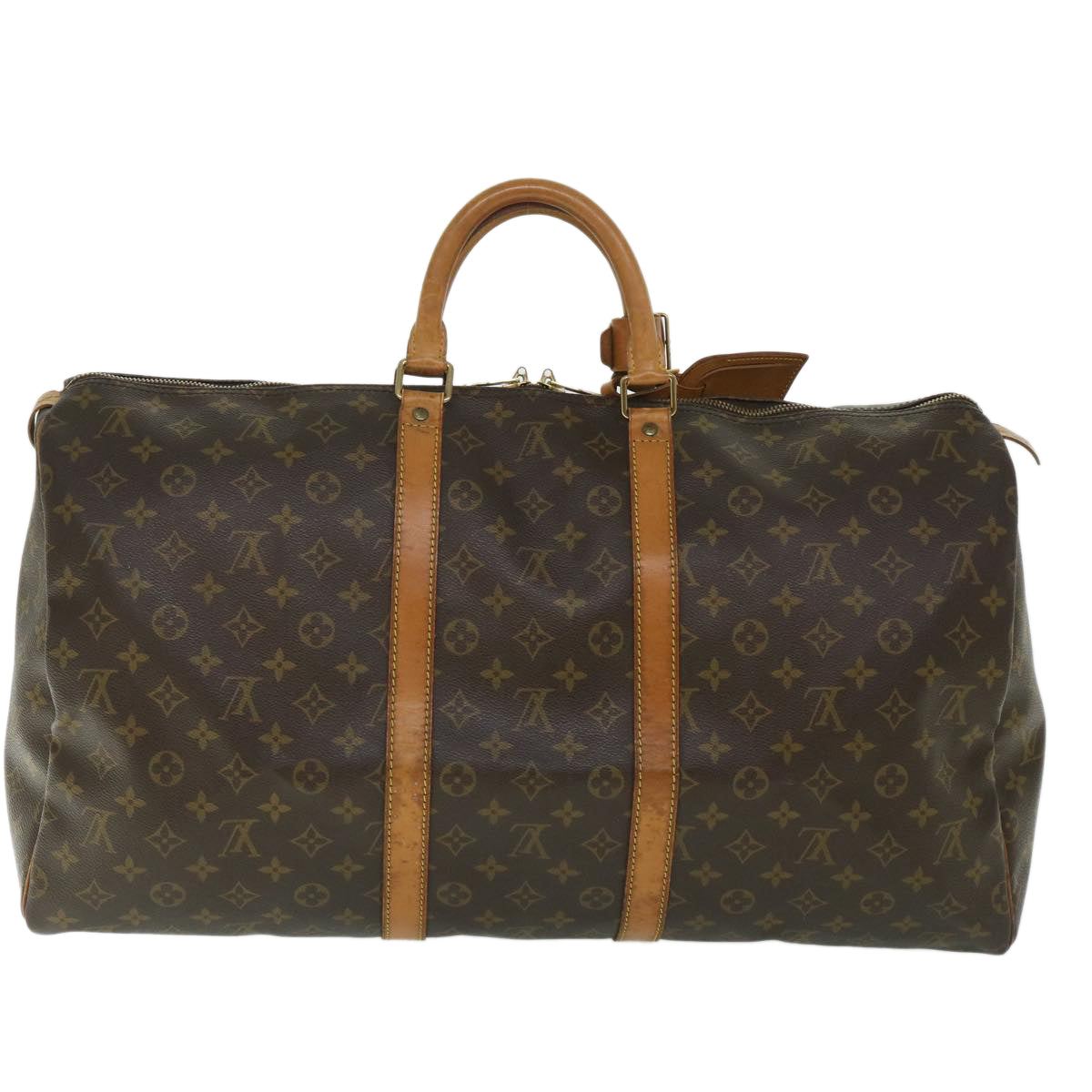 LOUIS VUITTON Monogram Keepall 55 Boston Bag M41424 LV 55641