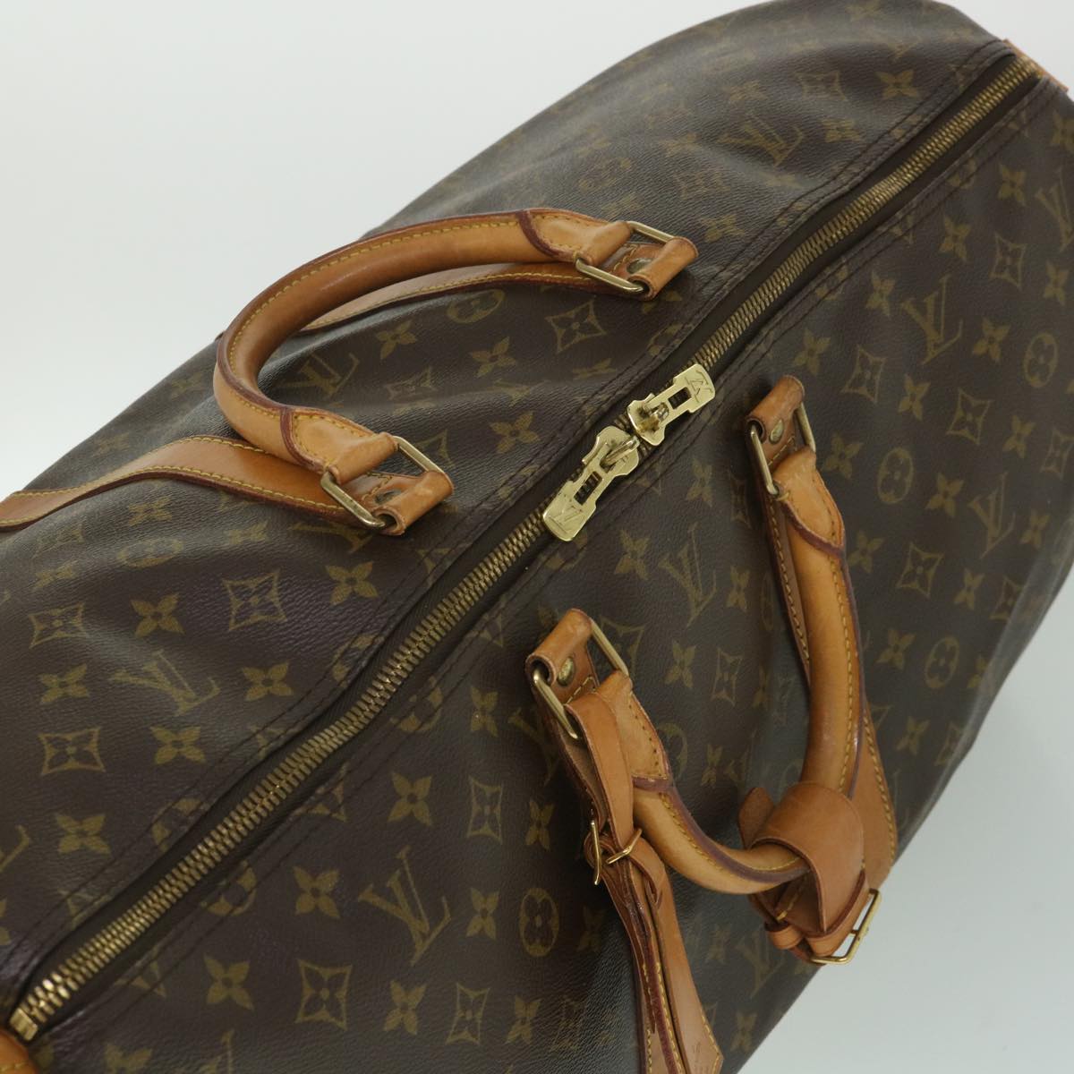 LOUIS VUITTON Monogram Keepall 55 Boston Bag M41424 LV 55641
