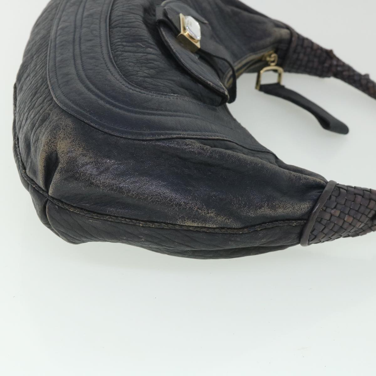 Luxury FendiShoulder Bag Leather Navy55659