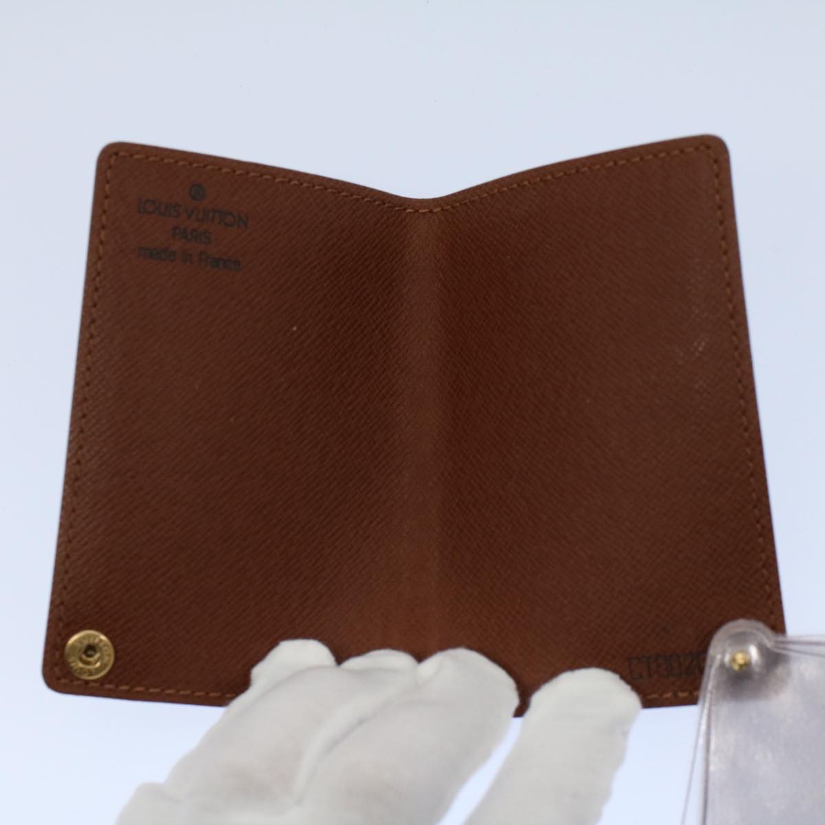 LOUIS VUITTON Monogram Porte Cartes Credit Pression Card Case M60937 55662