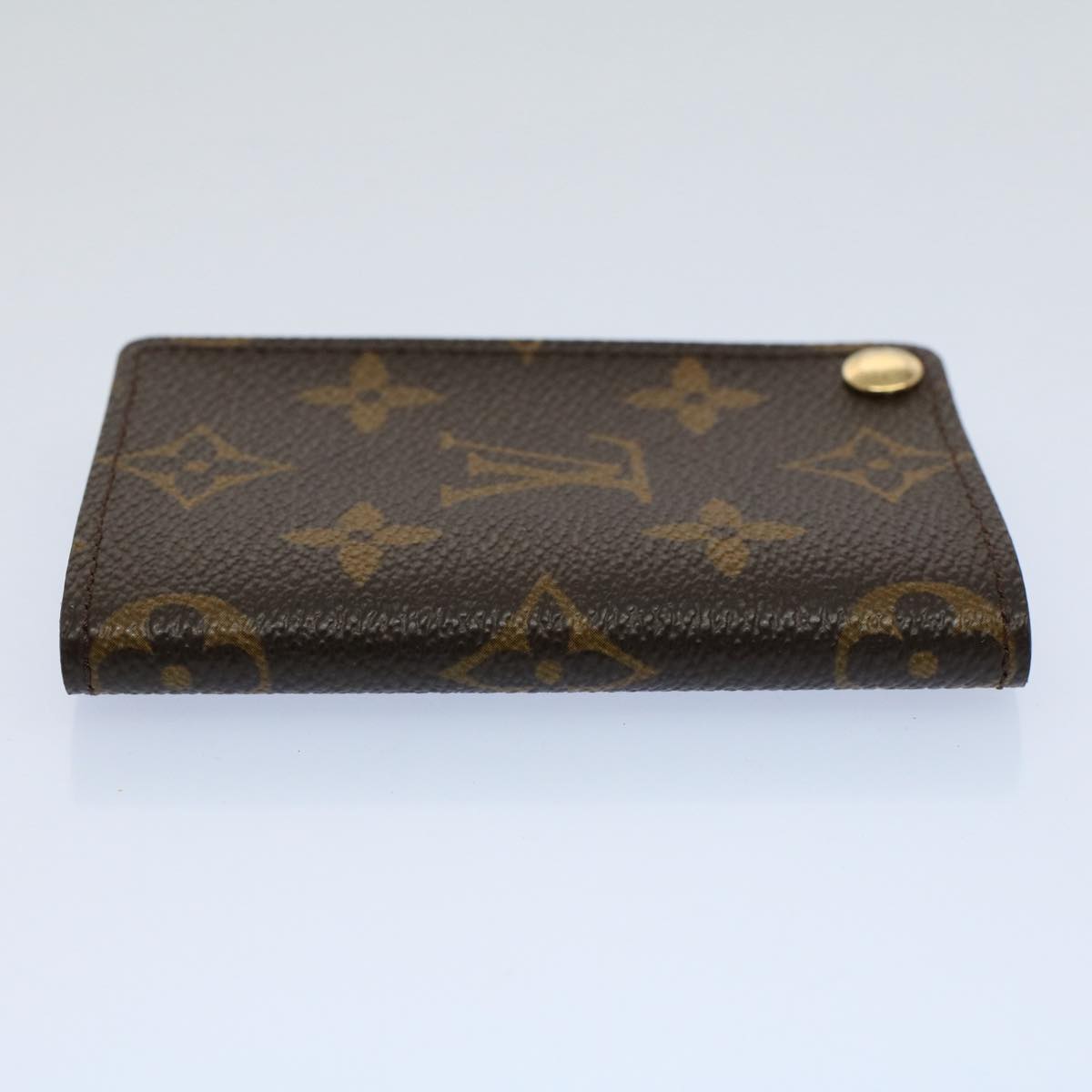 LOUIS VUITTON Monogram Porte Cartes Credit Pression Card Case M60937 55662