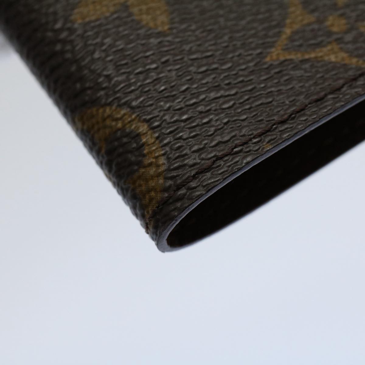 LOUIS VUITTON Monogram Porte Cartes Credit Pression Card Case M60937 55662