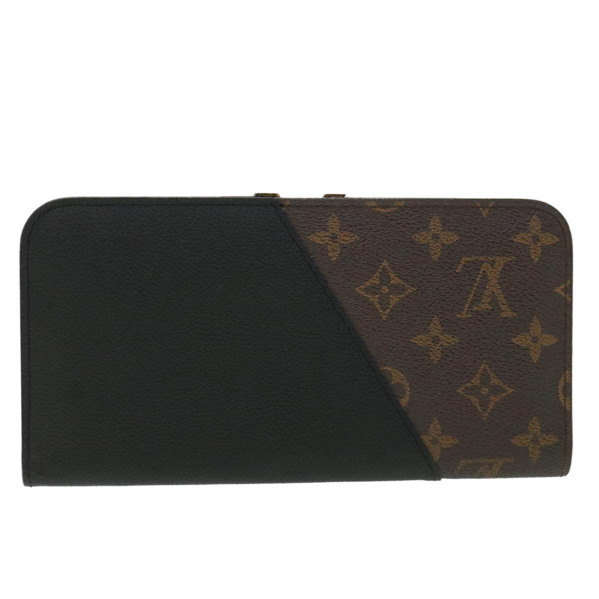 LOUIS VUITTON Monogram Portefeuille Kimono Long Wallet Black M56175 55663