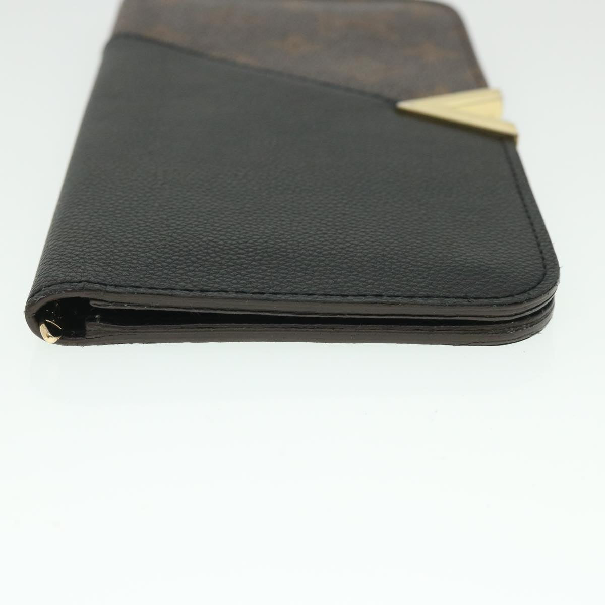 LOUIS VUITTON Monogram Portefeuille Kimono Long Wallet Black M56175 55663