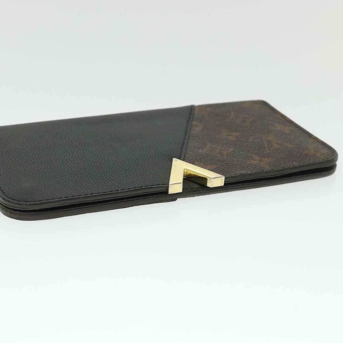 LOUIS VUITTON Monogram Portefeuille Kimono Long Wallet Black M56175 55663