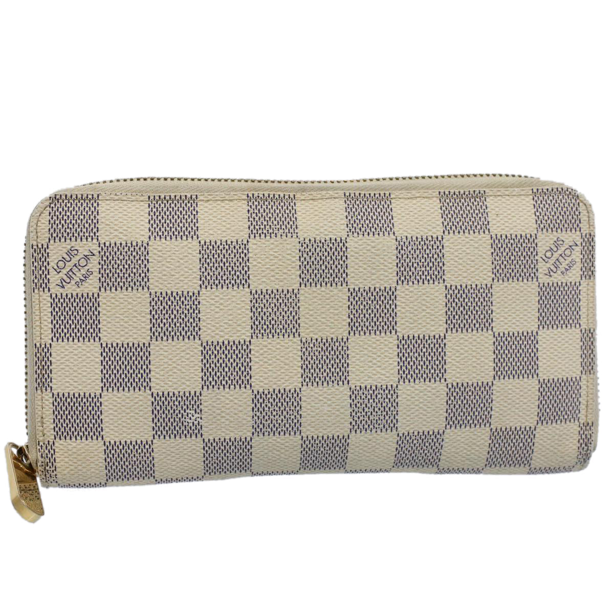 LOUIS VUITTON Damier Azur Zippy Wallet Long Wallet N63503 LV 55664