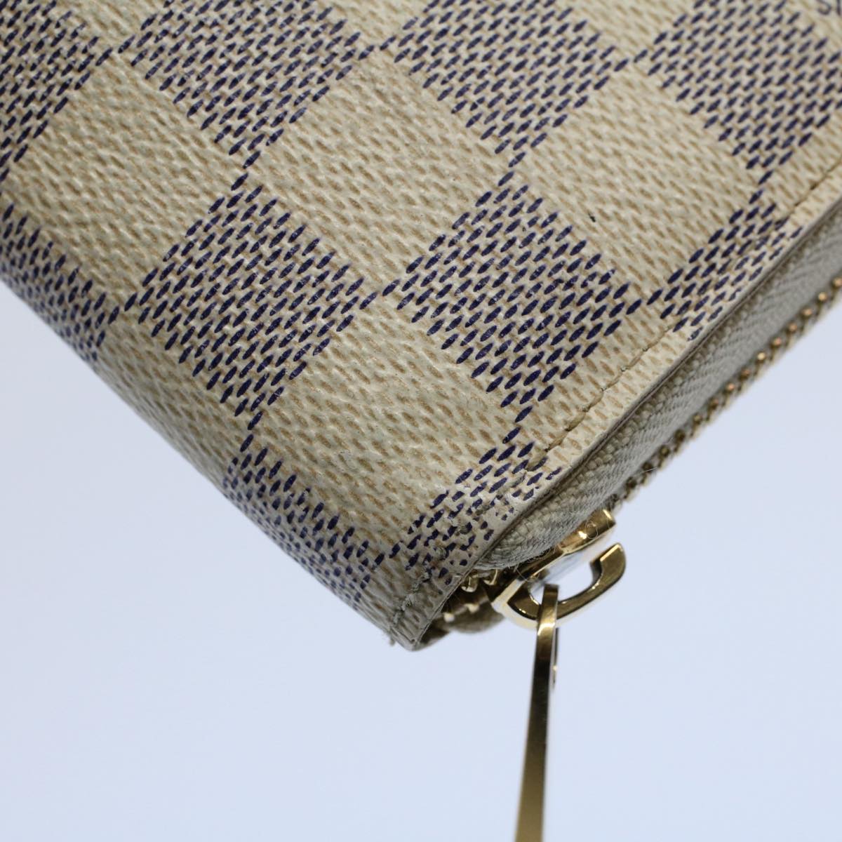 LOUIS VUITTON Damier Azur Zippy Wallet Long Wallet N63503 LV 55664