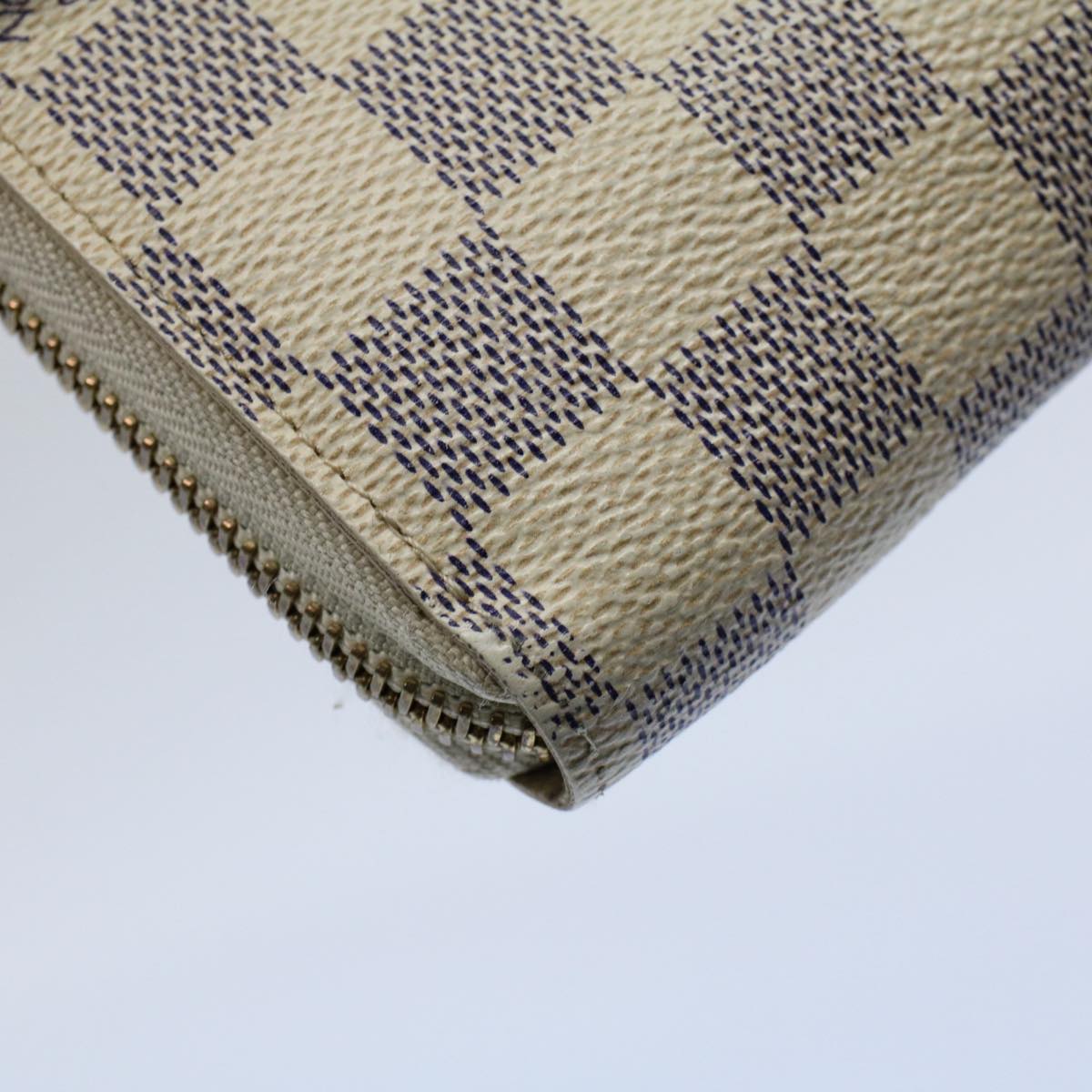 LOUIS VUITTON Damier Azur Zippy Wallet Long Wallet N63503 LV 55664