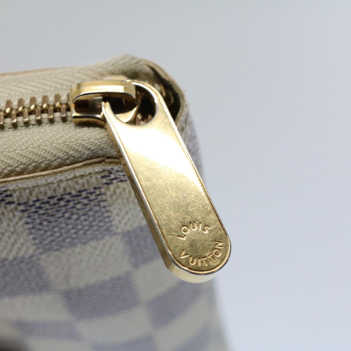 LOUIS VUITTON Damier Azur Zippy Wallet Long Wallet N63503 LV 55664