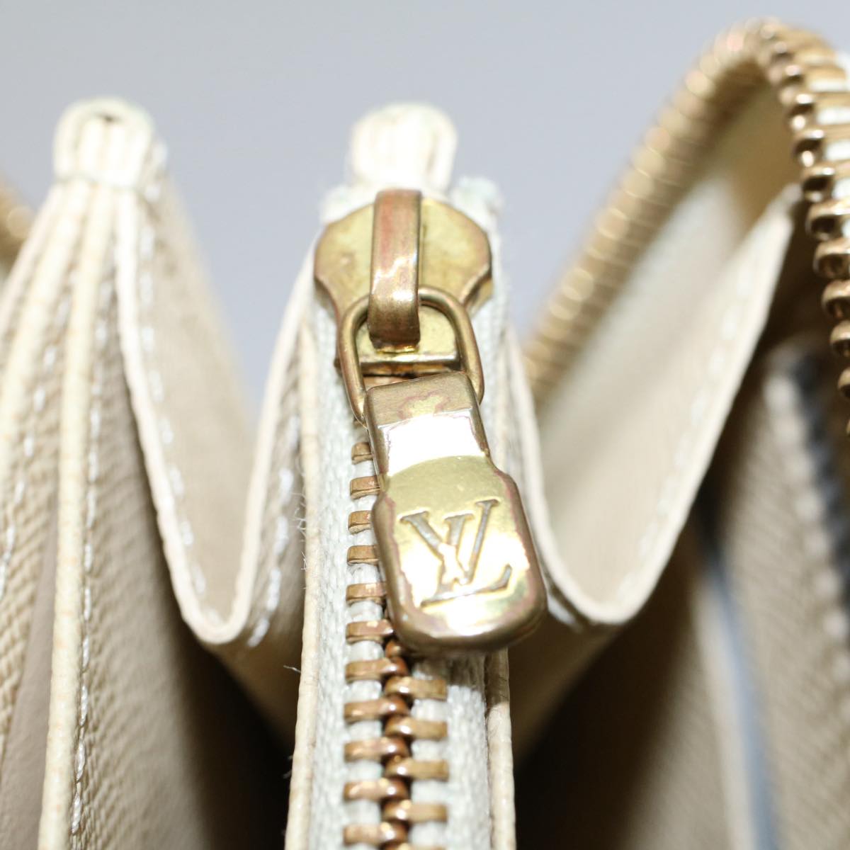 LOUIS VUITTON Damier Azur Zippy Wallet Long Wallet N63503 LV 55664