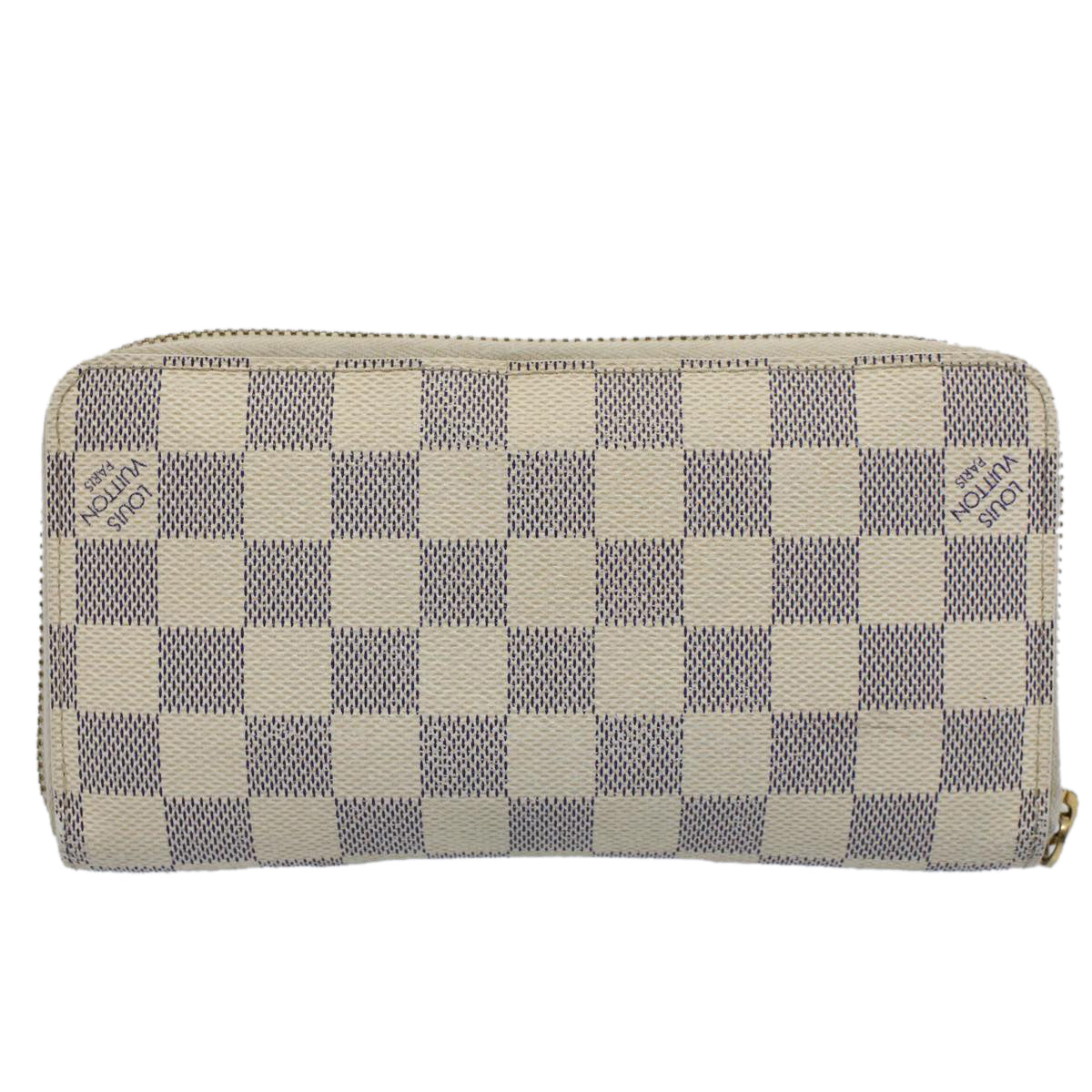 LOUIS VUITTON Damier Azur Zippy Wallet Long Wallet N63503 LV 55664