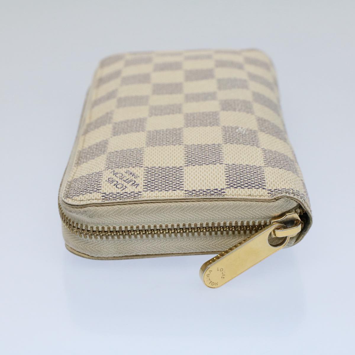 LOUIS VUITTON Damier Azur Zippy Wallet Long Wallet N63503 LV 55664