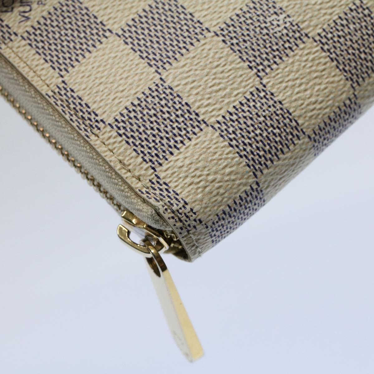 LOUIS VUITTON Damier Azur Zippy Wallet Long Wallet N63503 LV 55664
