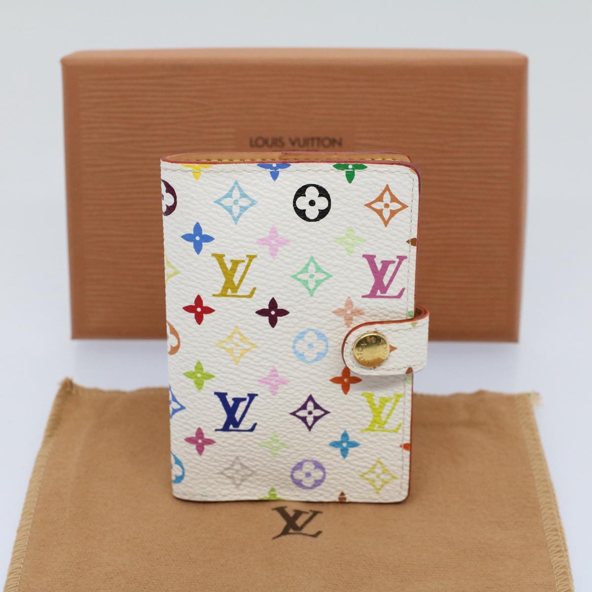 LOUIS VUITTON Monogram Multicolor Agenda Mini Note Cover M92653 LV 55666