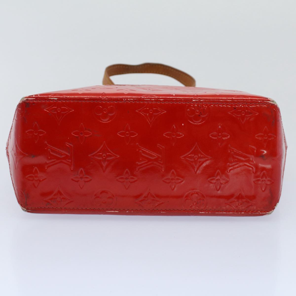 LOUIS VUITTON Monogram Vernis Reade PM Hand Bag Red M91088 LV 55672