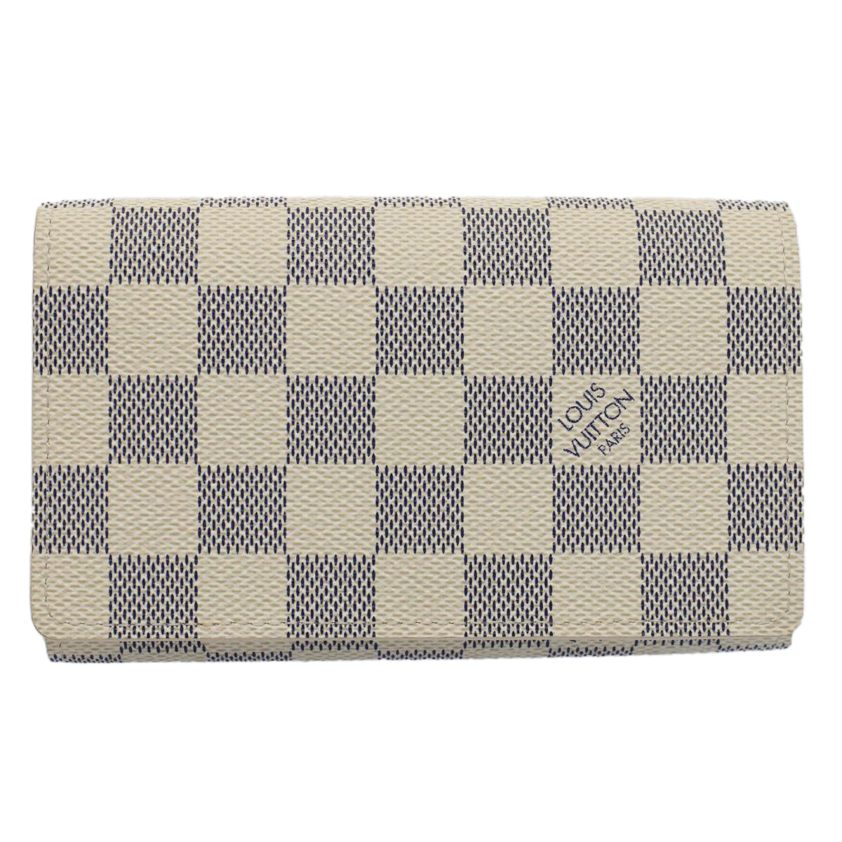 LOUIS VUITTON Damier Azur Portefeuille Tresol Wallet N61744 LV 55676