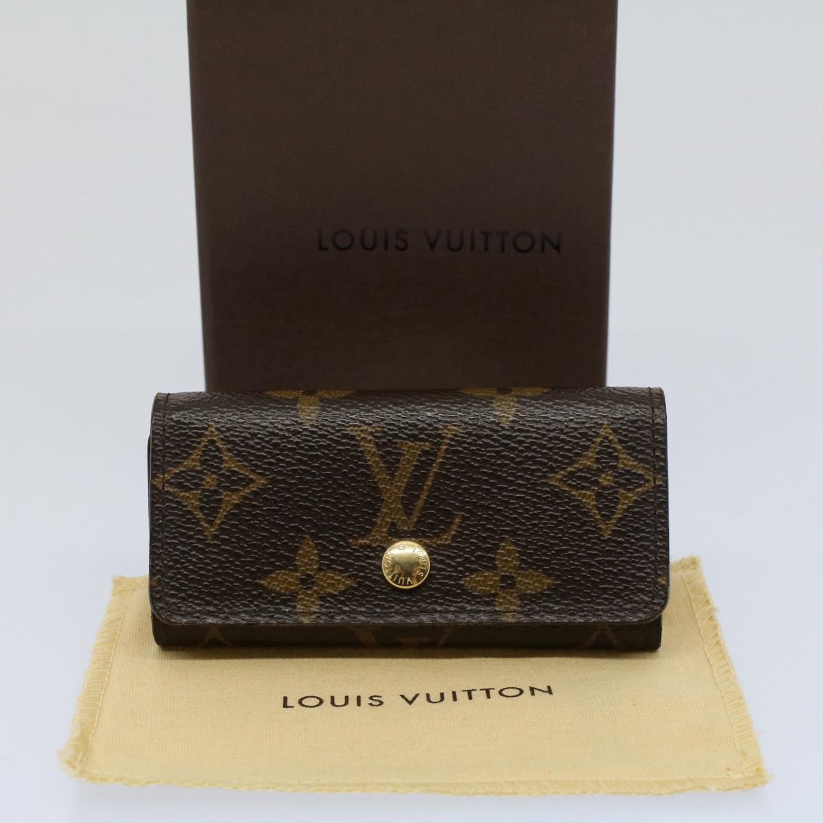 LOUIS VUITTON Monogram Multi Cles 4 Key Case M69517 LV 55685