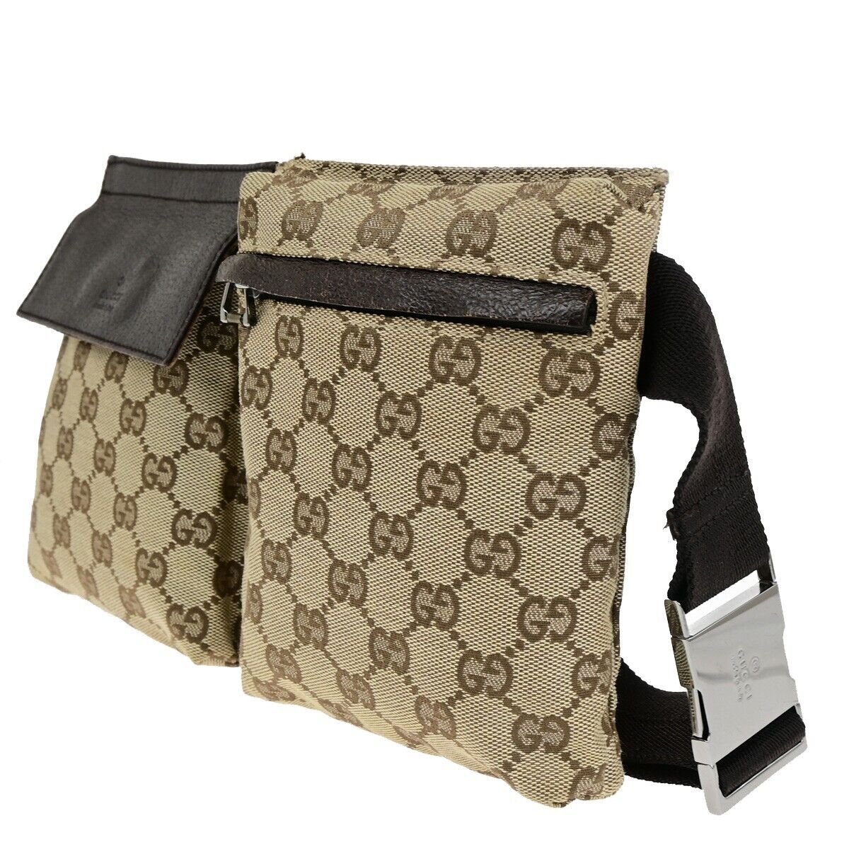 Gucci --  Canvas Shoulder Bag
