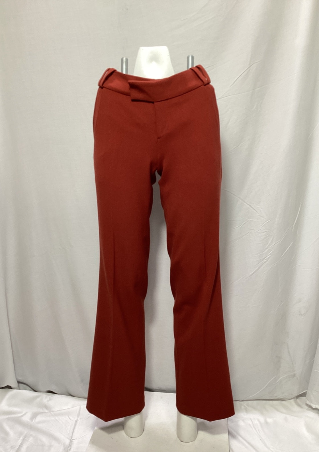Gucci Flared Leg Trousers in Red Wool