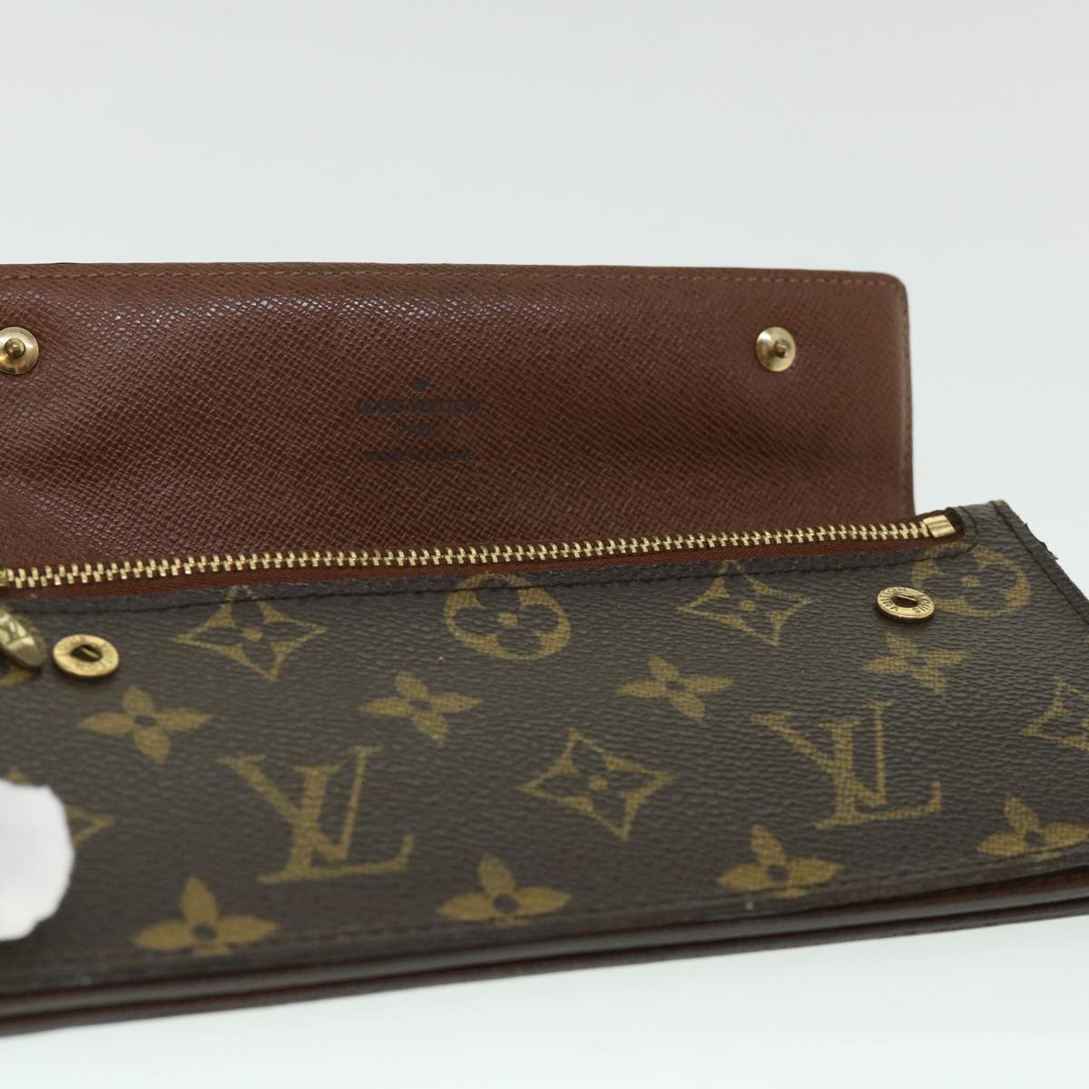 LOUIS VUITTON Monogram Portefeuille Acordion Long Wallet M58008 LV 55706