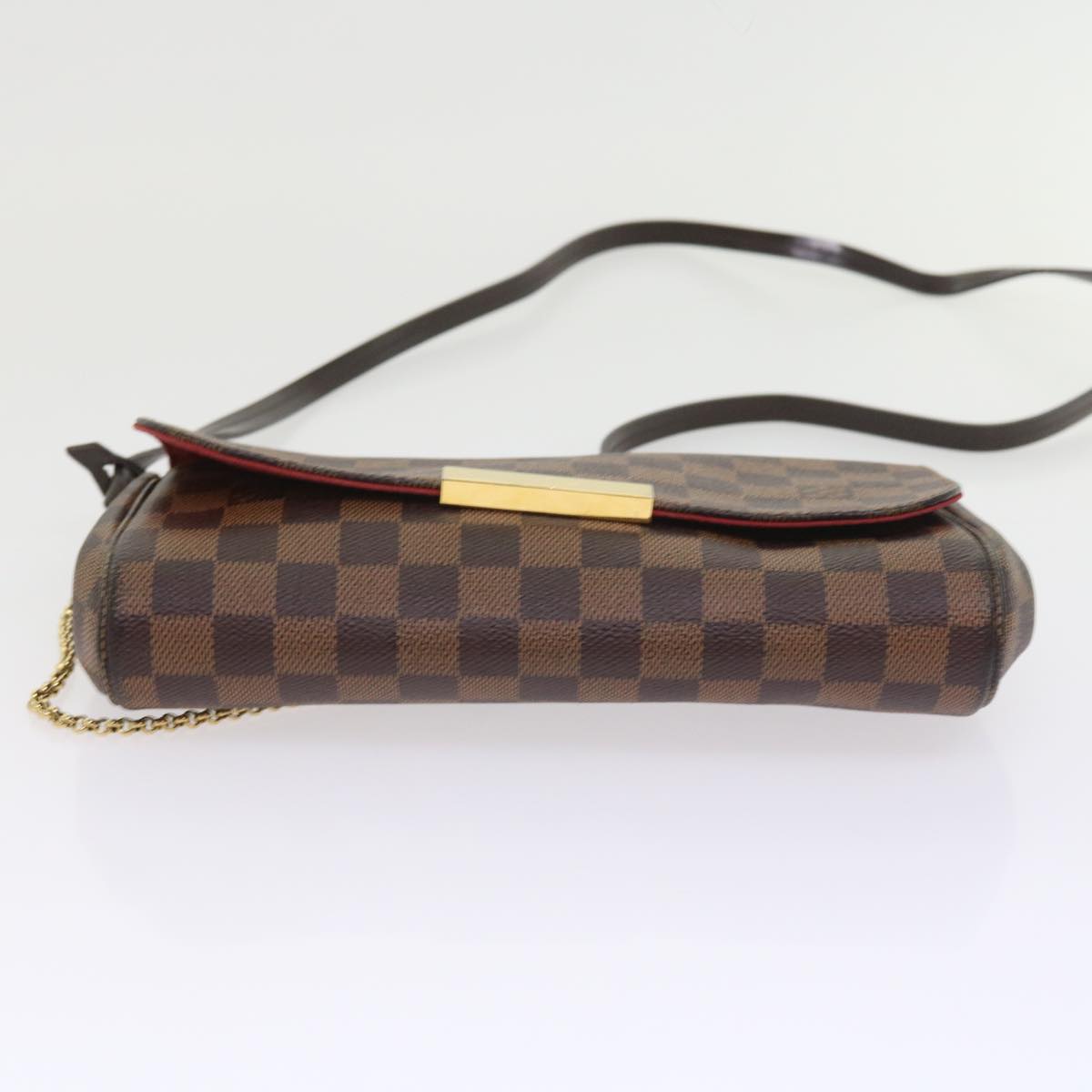 LOUIS VUITTON Damier Ebene Favorit PM Shoulder Bag 2way N41276 LV 55712