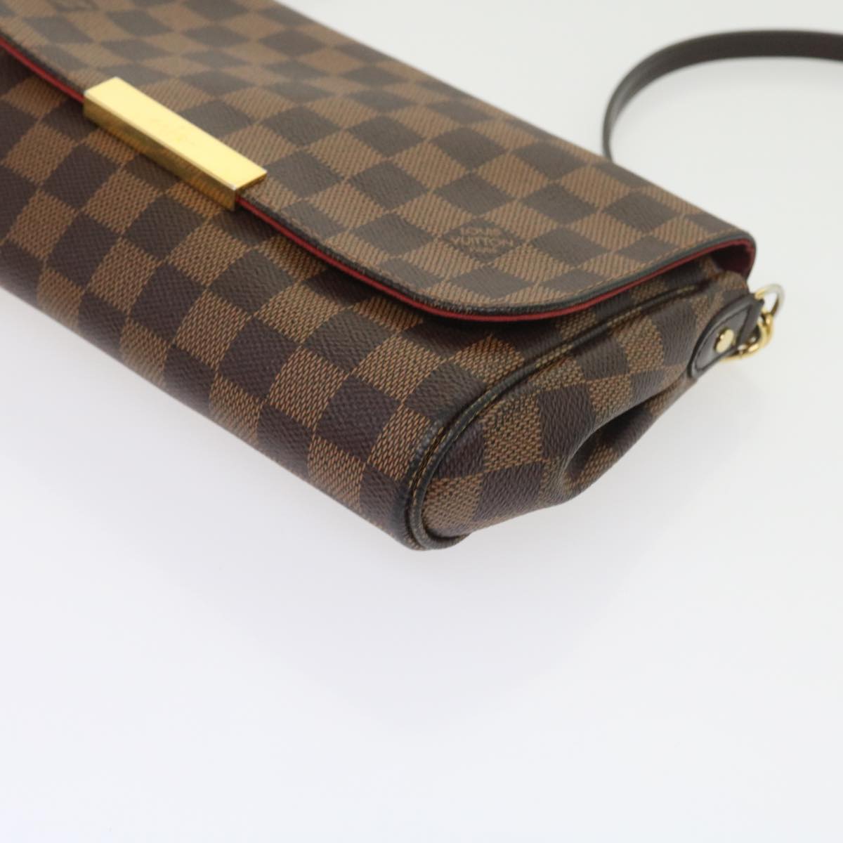 LOUIS VUITTON Damier Ebene Favorit PM Shoulder Bag 2way N41276 LV 55712