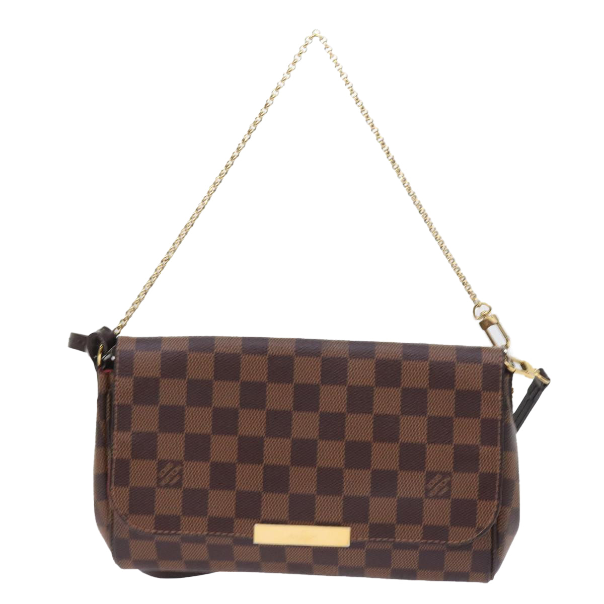 LOUIS VUITTON Damier Ebene Favorit PM Shoulder Bag 2way N41276 LV 55712
