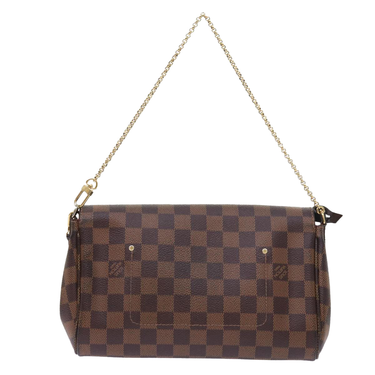 LOUIS VUITTON Damier Ebene Favorit PM Shoulder Bag 2way N41276 LV 55712