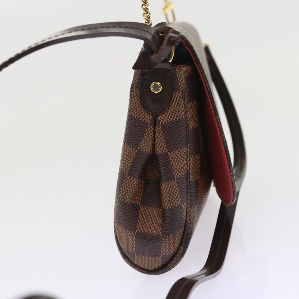 LOUIS VUITTON Damier Ebene Favorit PM Shoulder Bag 2way N41276 LV 55712