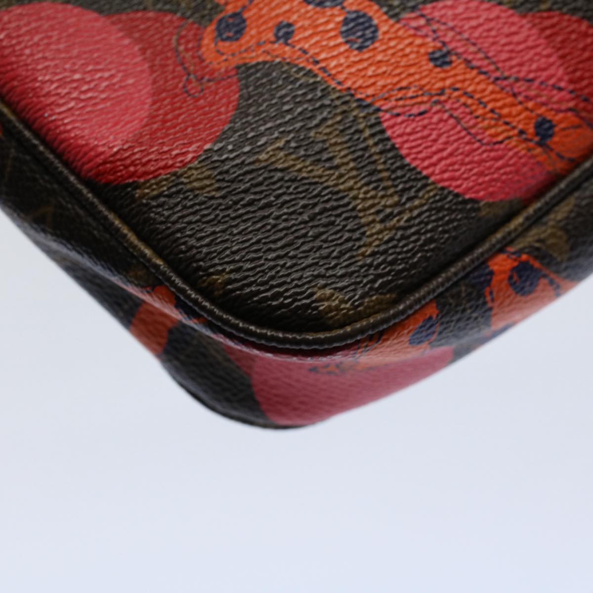 LOUIS VUITTON Monogram La Mage Pochette Accessoires Red Pink M41604 55717