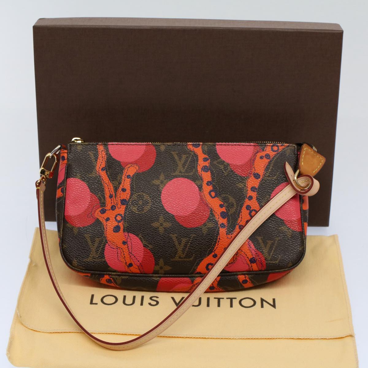 LOUIS VUITTON Monogram La Mage Pochette Accessoires Red Pink M41604 55717