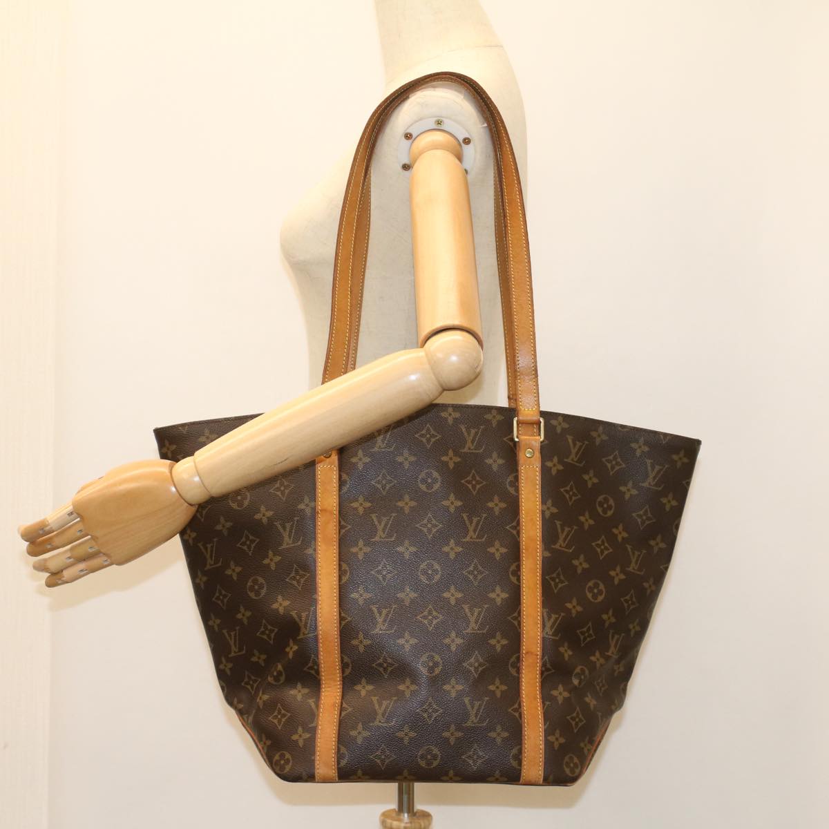 LOUIS VUITTON Monogram Sac Shopping Tote Bag M51108 LV 55718