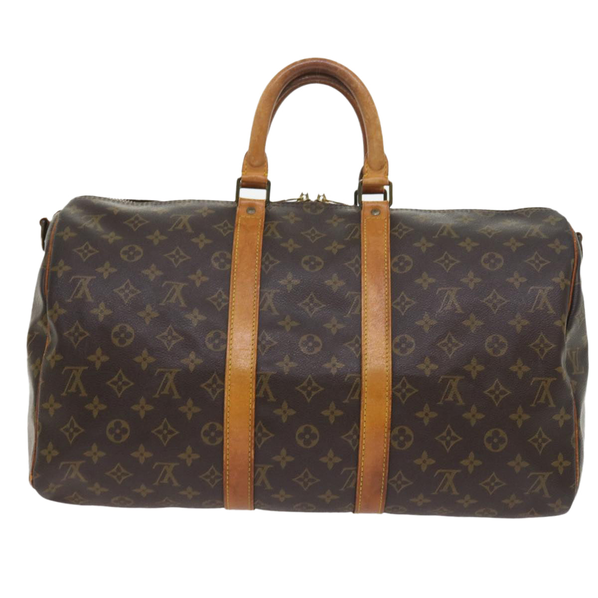 LOUIS VUITTON Monogram Keepall Bandouliere 45 Boston Bag M41418 LV 55720