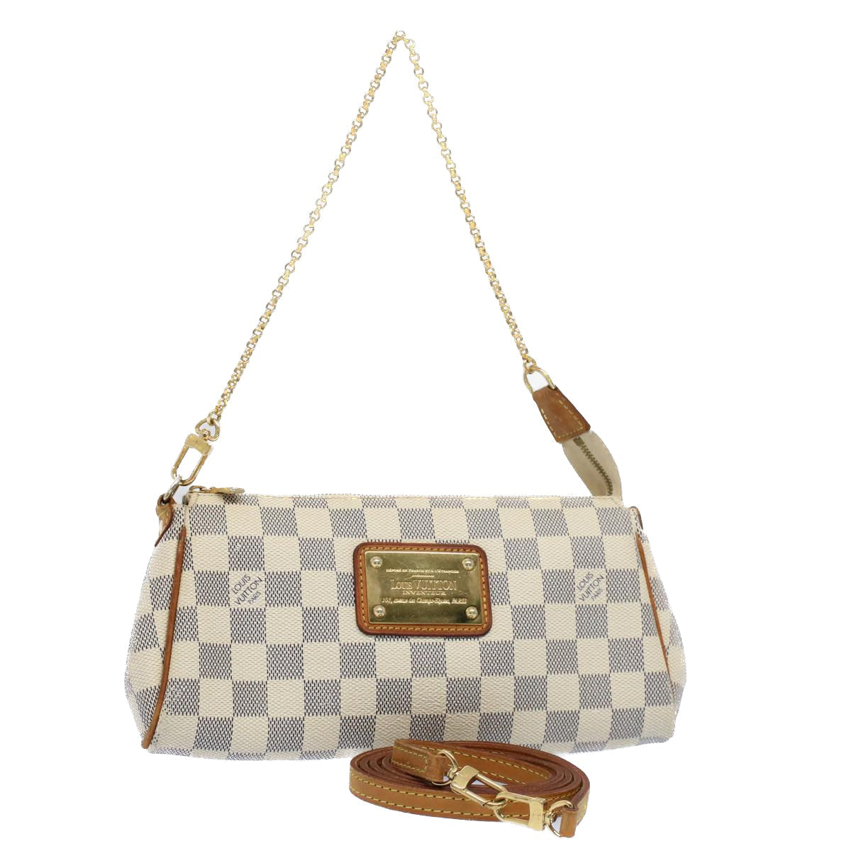 LOUIS VUITTON Damier Azur Eva Shoulder Bag 2way N55214 LV 55721