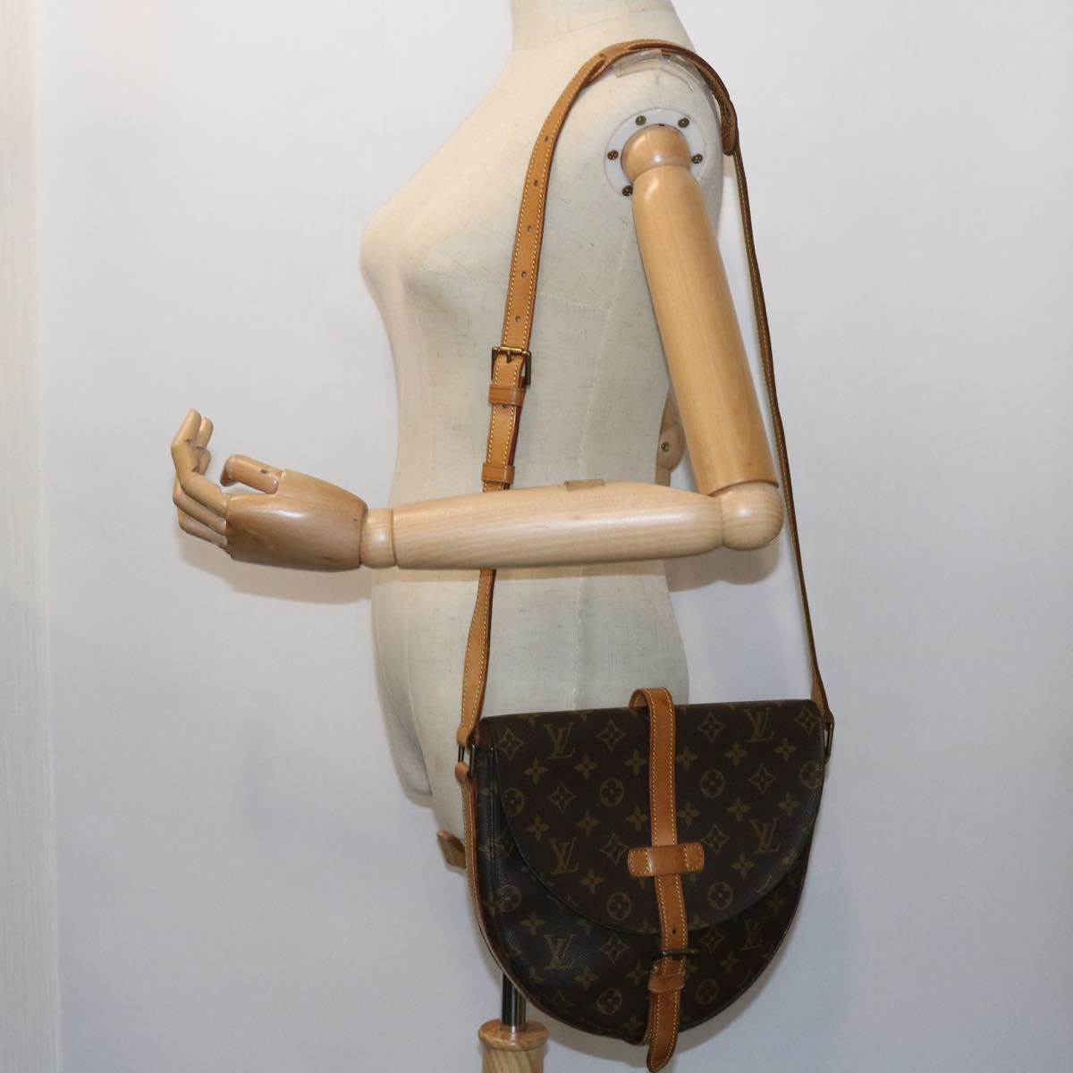 LOUIS VUITTON Monogram Chantilly GM Shoulder Bag M51232 LV 55723