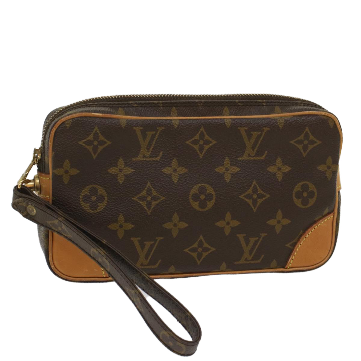 LOUIS VUITTON Monogram Marly Dragonne PM Clutch Bag M51827 LV 55729