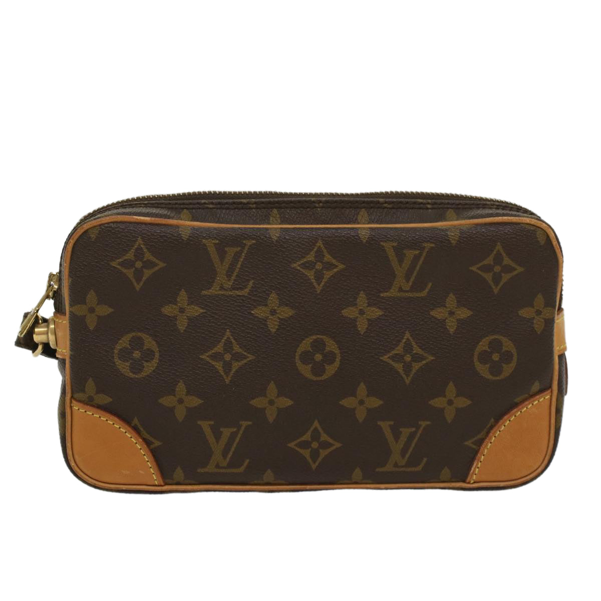 LOUIS VUITTON Monogram Marly Dragonne PM Clutch Bag M51827 LV 55729