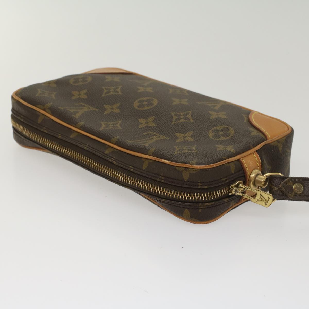 LOUIS VUITTON Monogram Marly Dragonne PM Clutch Bag M51827 LV 55729